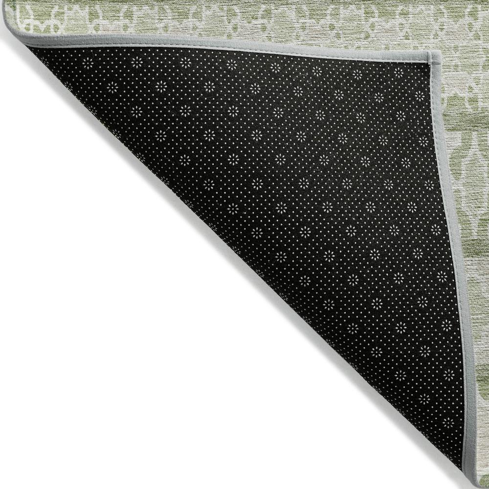 Start2Finish Chantille ACN726 green rug, 10x14 feet, plush and textured with intricate pattern, ideal for living room or bedroom decor.