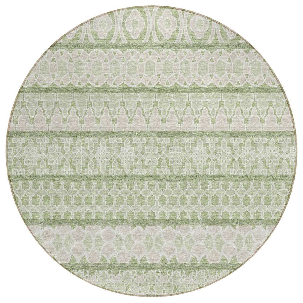 Start2Finish Chantille ACN726 green 8x8 rug with textured pattern, perfect for adding color and style to a living space.