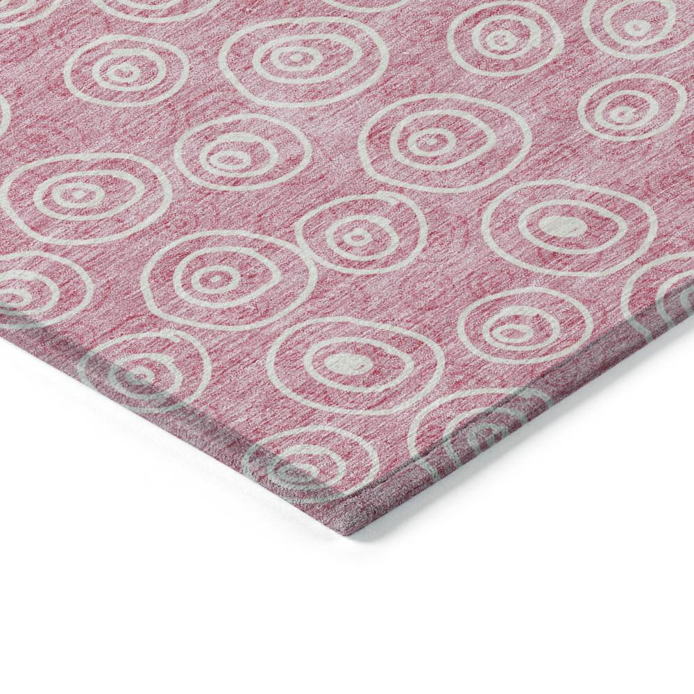 Start2Finish Chantille ACN728 pink 5x7.5-foot rug with soft, plush texture and decorative design, suitable for living room or bedroom.