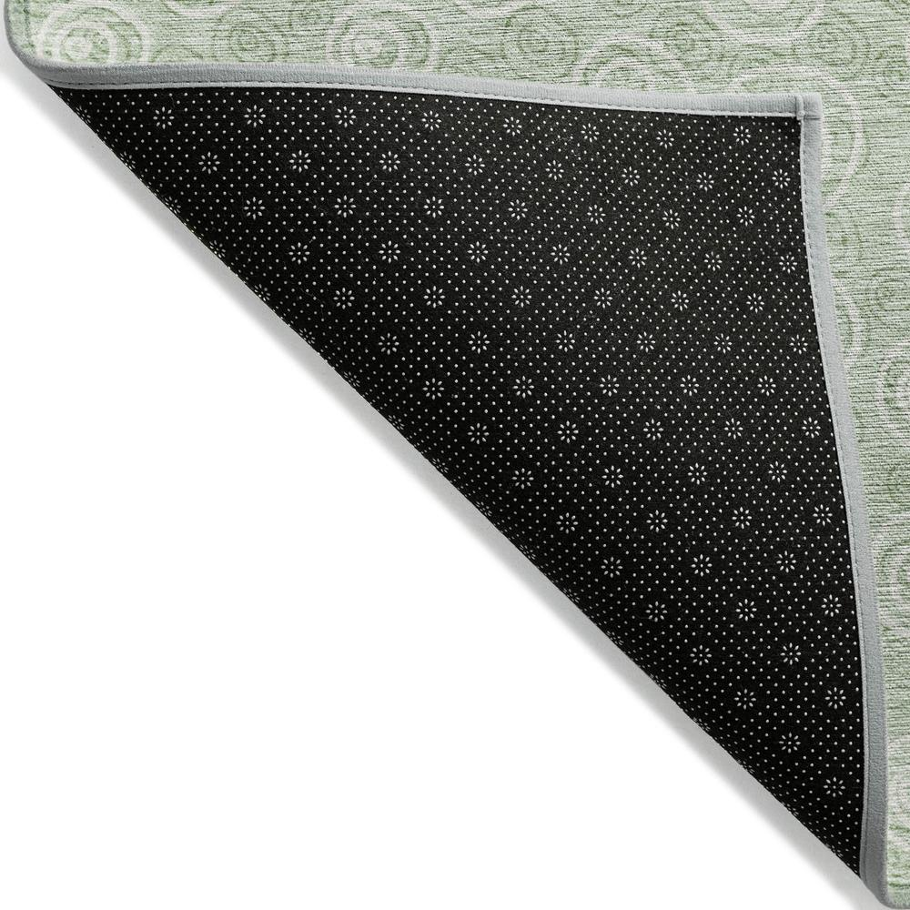 Start2Finish Chantille ACN728 green 10x14 rug with intricate patterns, soft texture, and vibrant color for living room decor.