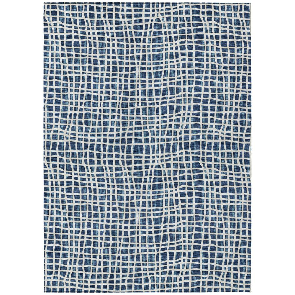 Start2Finish Chantille ACN729 blue 9x12 rug with intricate pattern, soft texture, and vibrant color, ideal for living room or bedroom.