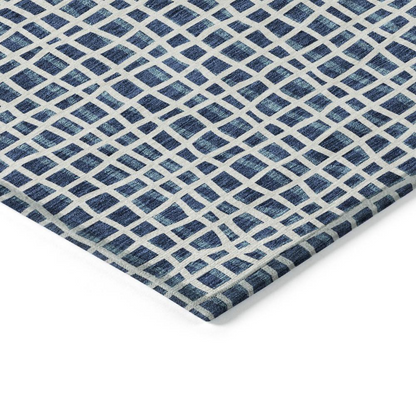 Start2Finish Chantille ACN729 blue 10x14 rug with intricate pattern, soft texture, and elegant design for living room or bedroom decor.