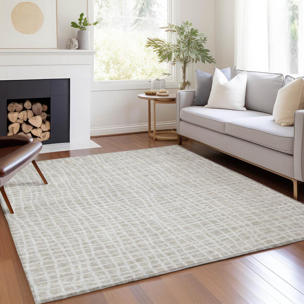 Start2Finish Chantille ACN729 Ivory 10x14 rug with elegant pattern, soft texture, and durable design for living room or bedroom decor.