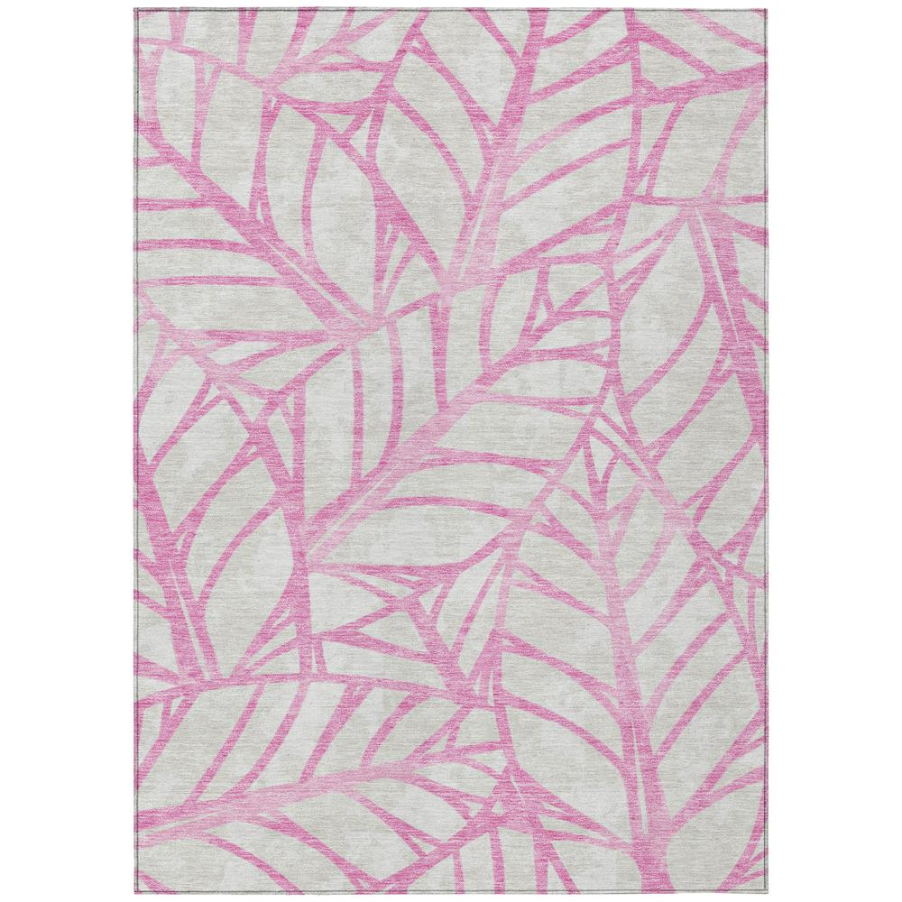 Start2Finish Chantille ACN741 pink 5x7.6 rug with soft woven texture and decorative pattern, ideal for living room or bedroom decor.