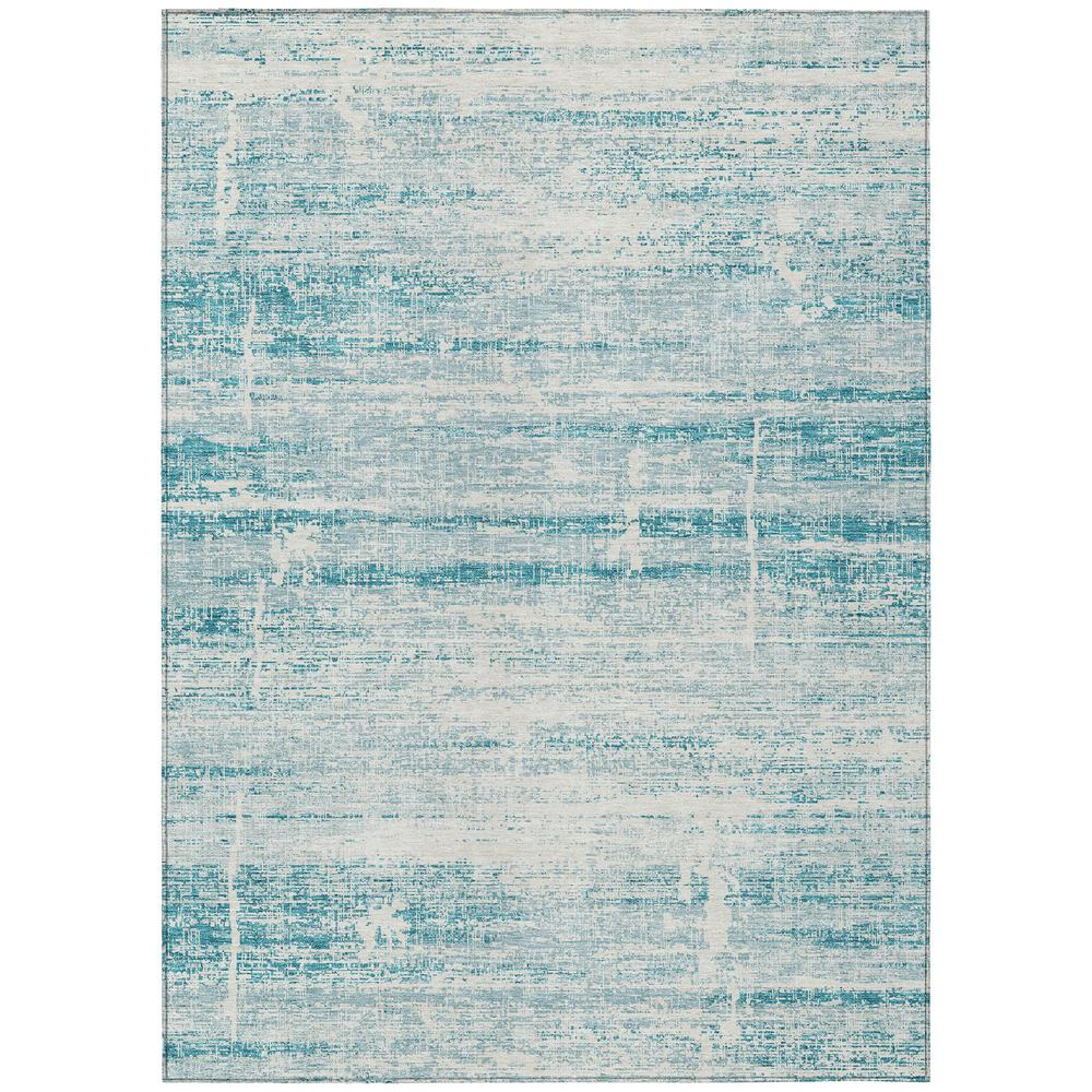 Start2Finish Chantille ACN747 Teal 10x14 rug with intricate pattern and soft texture, perfect for living rooms or bedrooms.