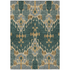 Start2Finish Chantille ACN748 green 10x14 rug with soft, plush texture and intricate pattern, ideal for living room or bedroom decor.
