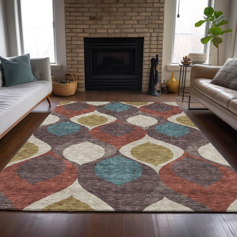 Start2Finish Chantille ACN749 brown 8x10 rug with soft, woven texture perfect for living rooms and bedrooms.