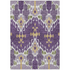 Start2Finish Chantille ACN748 purple 10x14 rug with intricate pattern and soft texture, ideal for living room or bedroom decor.