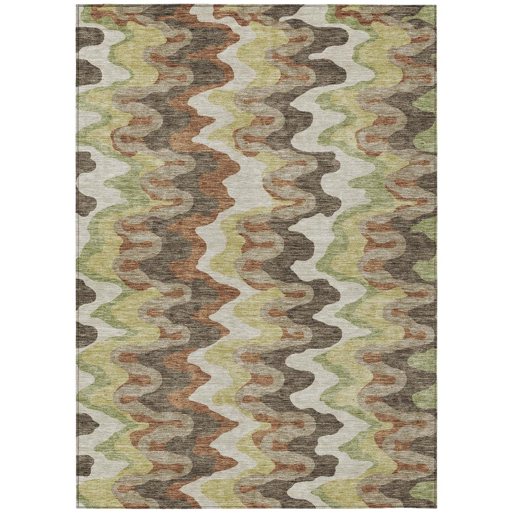 Start2Finish Chantille ACN750 brown 8x10 rug with soft, plush texture and intricate pattern suitable for living rooms and bedrooms.