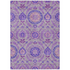 Start2Finish Chantille ACN751 purple 10x14 rug with intricate pattern, soft texture, and vibrant color, suitable for living room or bedroom.