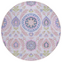Start2Finish Chantille ACN751 pink 8x8 rug with soft, plush texture and intricate design, perfect for adding comfort to any room.
