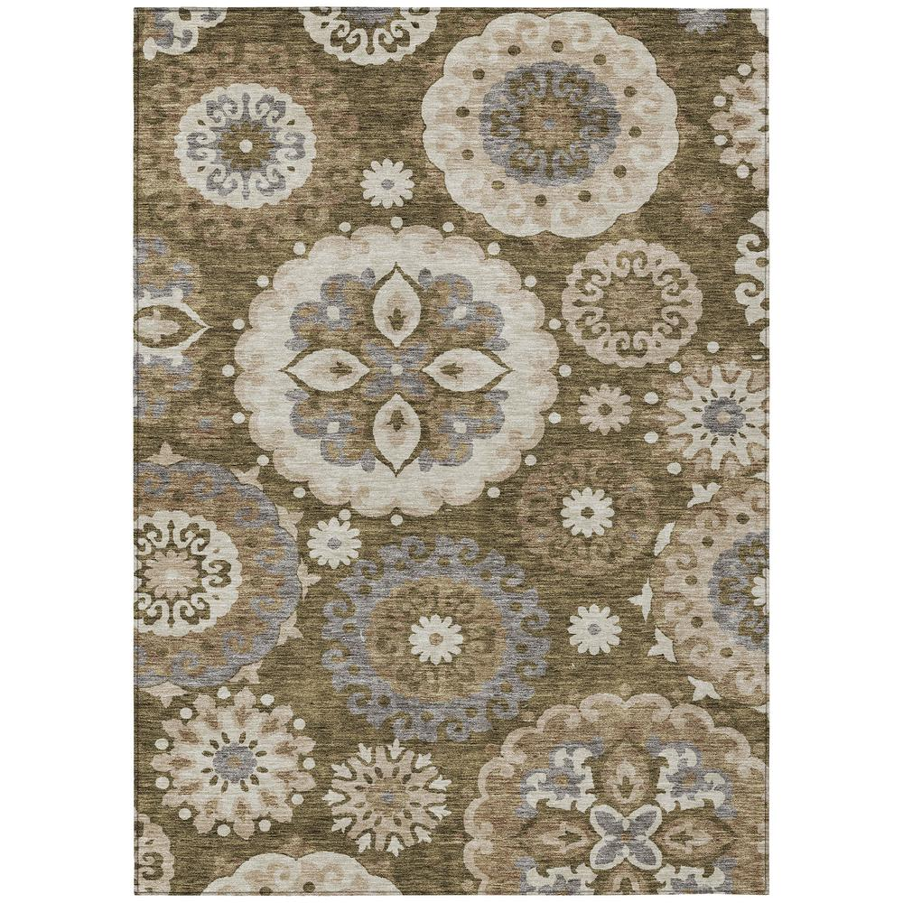 Start2Finish Chantille ACN763 brown 8x10 rug with intricate pattern, soft texture, and woven design for living room or bedroom decor.