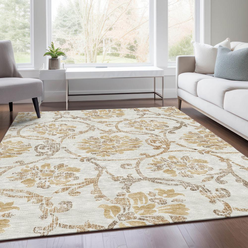 Start2Finish Chantille ACN762 ivory 9x12 rug with intricate pattern, soft texture, and elegant design for living room or bedroom decor.