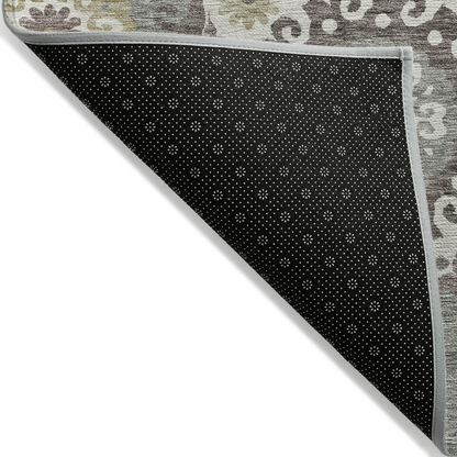 Start2Finish Chantille ACN763 brown 9x12 rug with intricate pattern and soft texture, perfect for living room or bedroom decor.