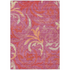 Start2Finish Chantille ACN764 pink 8x10 rug with soft, plush texture and intricate pattern, suitable for living room or bedroom decor.
