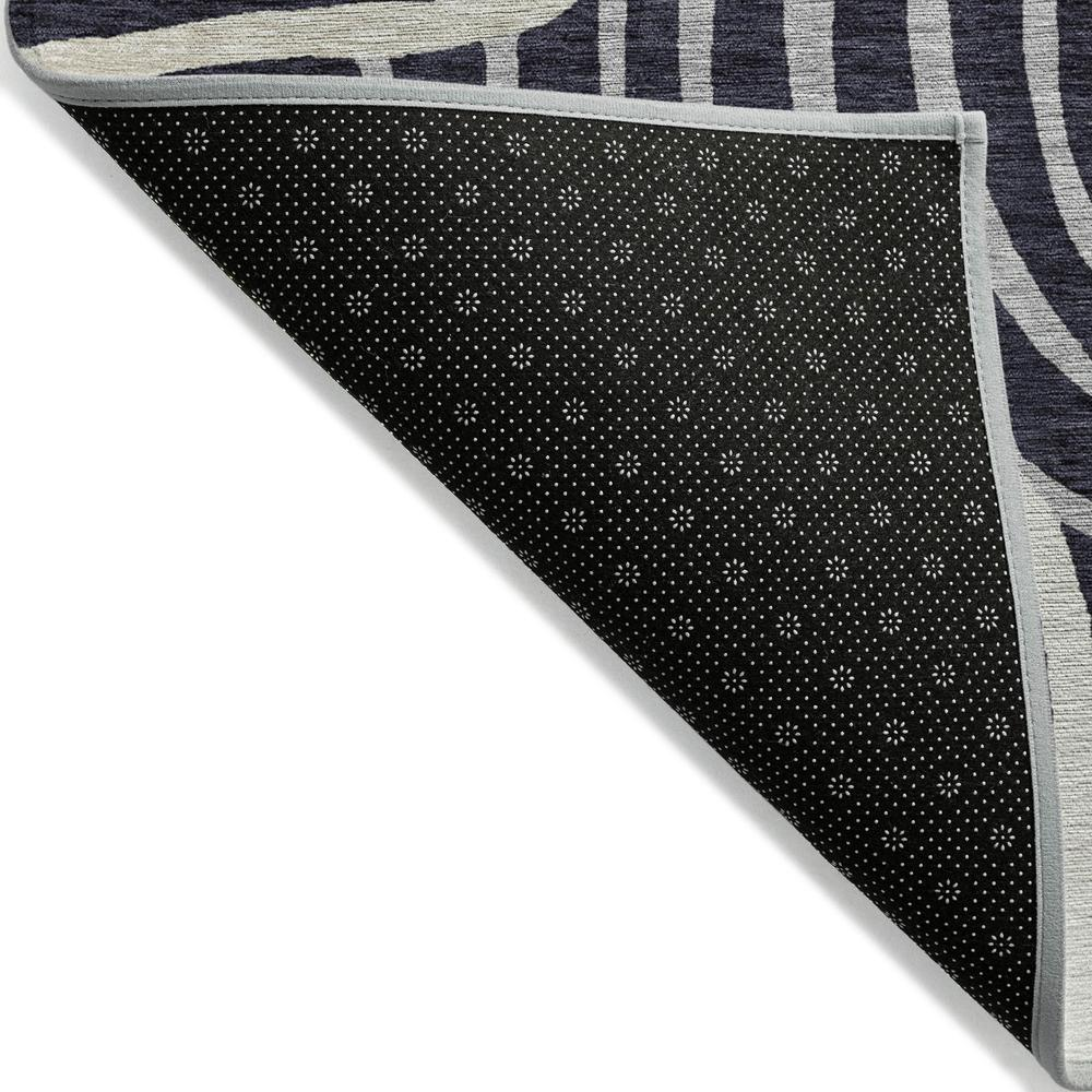 Start2Finish Chantille ACN765 black 10x14 rug with intricate pattern, soft texture, and plush pile for stylish home decor.