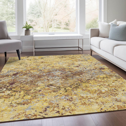 Start2Finish Chantille ACN768 gold rug, 9&