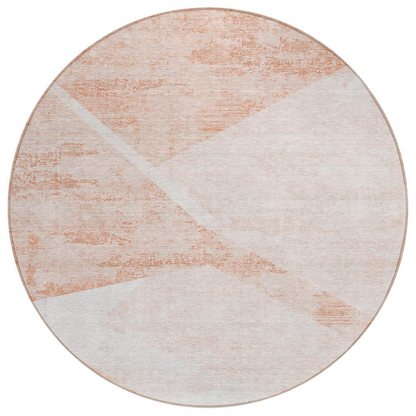 Start2Finish Chantille ACN770 orange 8x8 rug with intricate pattern, soft texture, and vibrant color for living room or bedroom decor.