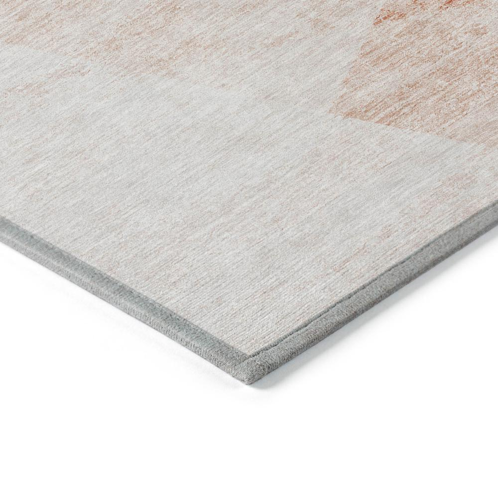Start2Finish Chantille ACN770 Orange 8x10 rug with geometric pattern and plush texture, suitable for living room or bedroom decor.