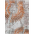 Start2Finish Chantille ACN773 orange 8x10 rug showing vibrant orange color and plush textured surface on a neutral floor.