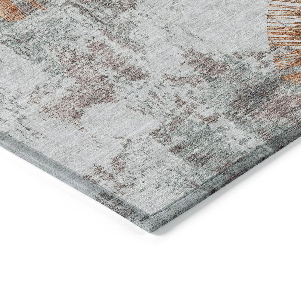 Start2Finish Chantille ACN773 orange 8x10 rug with intricate pattern, soft texture, and vibrant color, ideal for living room or bedroom decor.