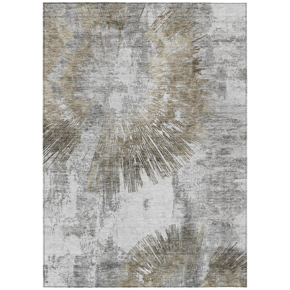 Start2Finish Chantille ACN773 brown 8x10 rug with intricate woven pattern, showcasing a soft, textured surface and rich color.