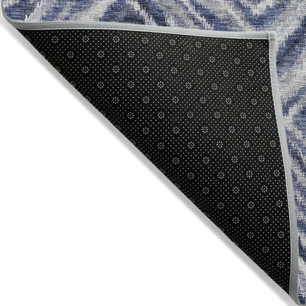 Start2Finish Chantille ACN781 blue 10x14 rug with intricate pattern, soft texture, and bold color for stylish home decor.