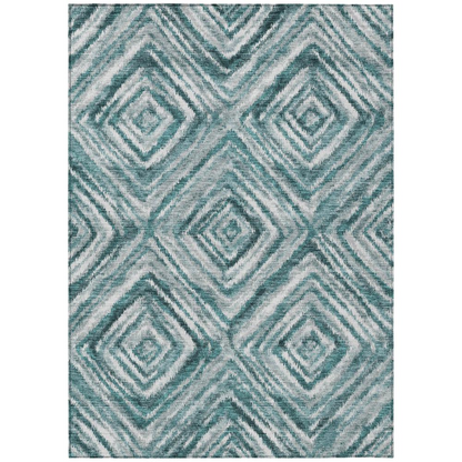 Start2Finish Chantille ACN781 teal 9x12 rug with plush, textured pattern perfect for living rooms and bedrooms.