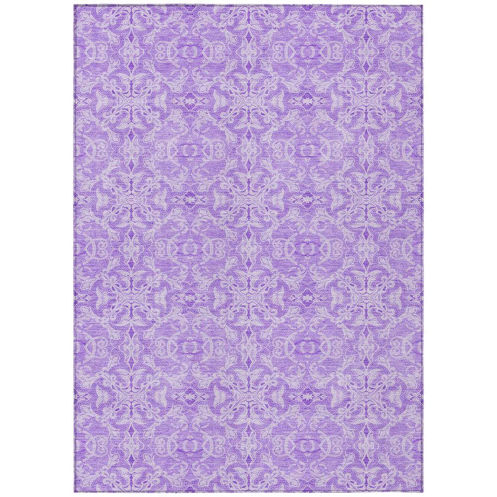 Start2Finish Chantille ACN784 purple 9x12 rug with intricate pattern, soft texture, and vibrant color for stylish home decor.