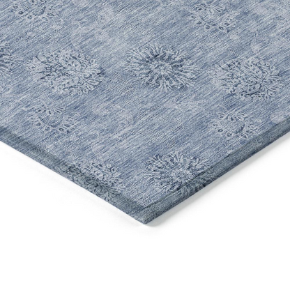 Start2Finish Chantille ACN789 blue 8x10 rug with intricate pattern, soft texture, and vibrant color for stylish home decor.