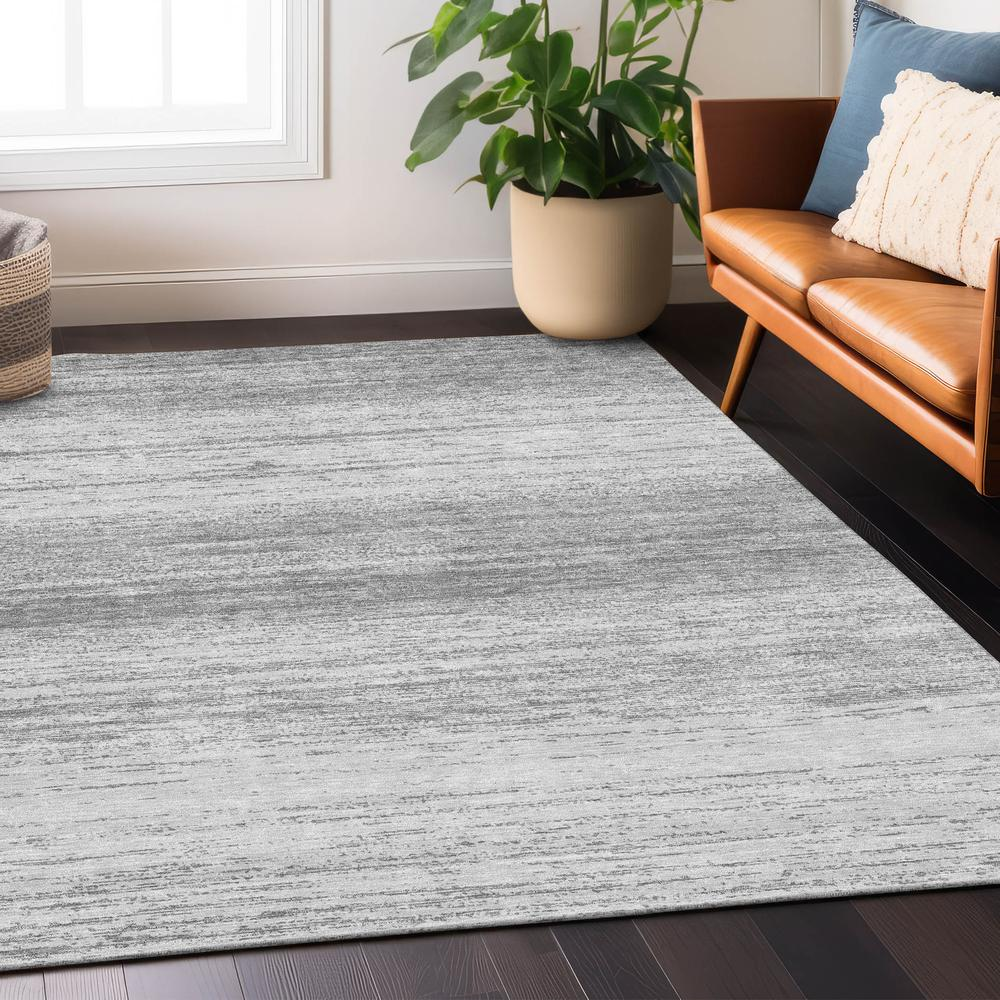 Gray Chantille ACN859 10x14 rug by Start2Finish, showcasing soft textured fabric and elegant design for living spaces.
