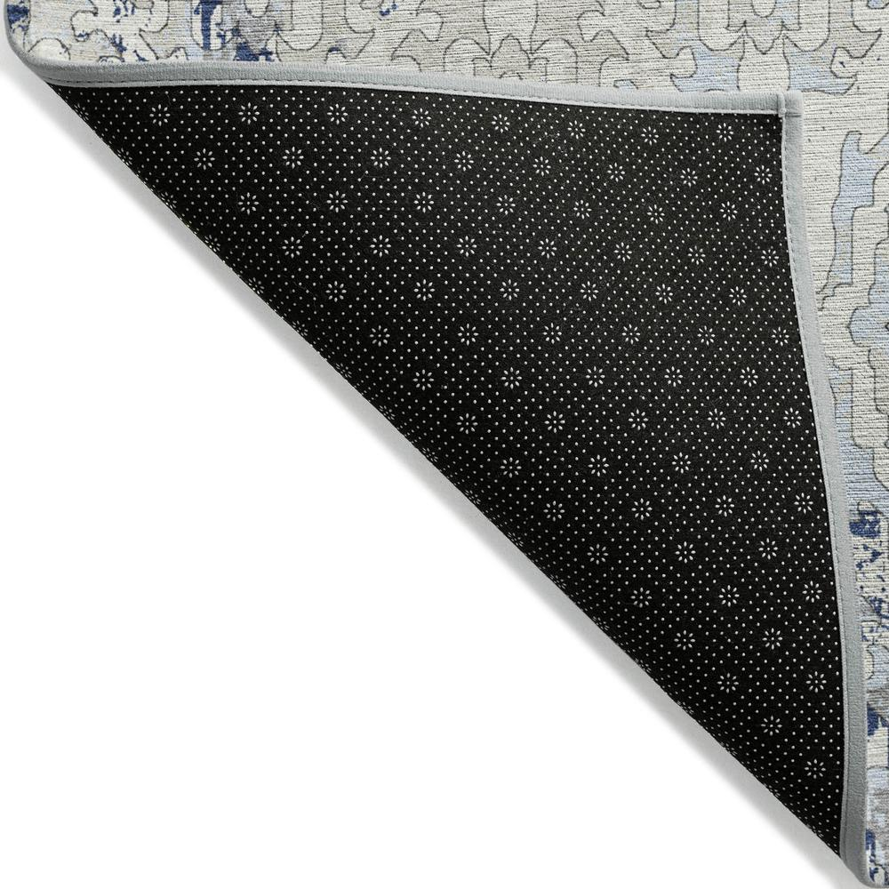 Start2Finish Chantille ACN864 blue 8x10 rug with intricate patterns, soft textile, and plush texture for living room or bedroom decor.