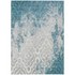 Start2Finish Chantille ACN864 teal 8x10 rug with soft, textured fabric and intricate pattern, perfect for living room or bedroom decor.