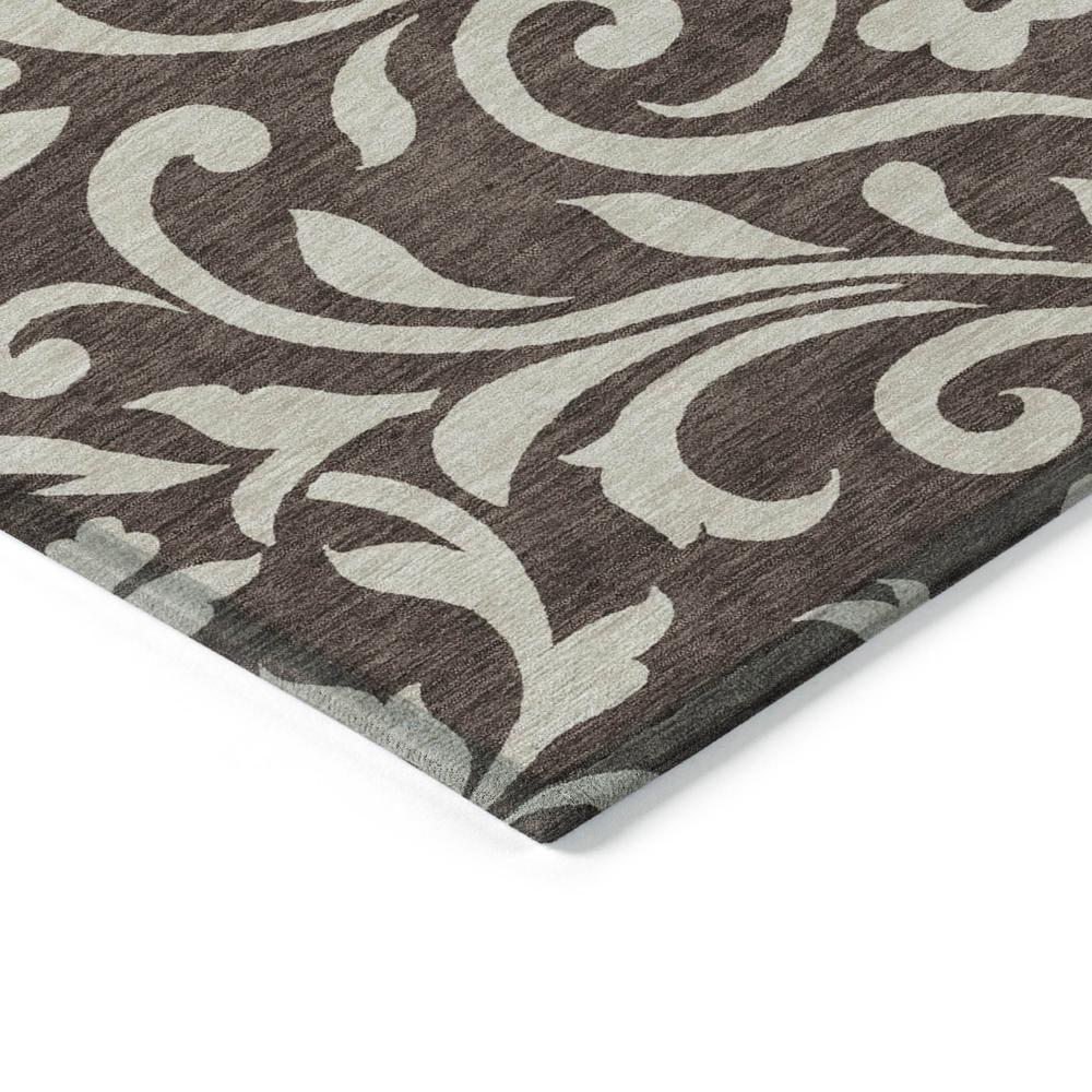 Start2Finish Chantille ACN875 brown 9x12 rug with intricate pattern, soft texture, and durable construction for living room decor.