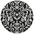 Start2Finish Chantille ACN875 black 8x8 rug with soft, textured fabric and intricate pattern for stylish home decor.