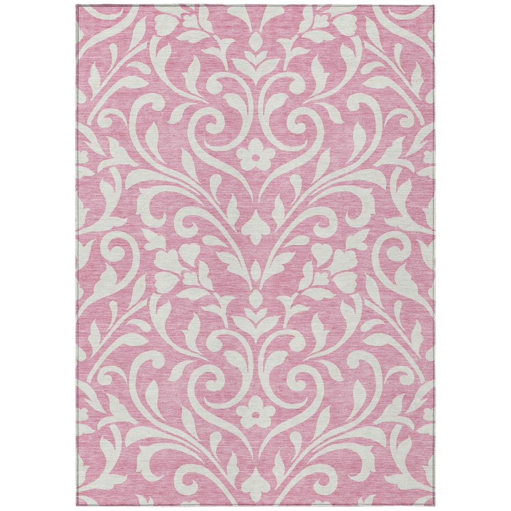 Pink Chantille ACN875 rug by Start2Finish, 10x14 feet, featuring soft, plush textile design suitable for living rooms or bedrooms.