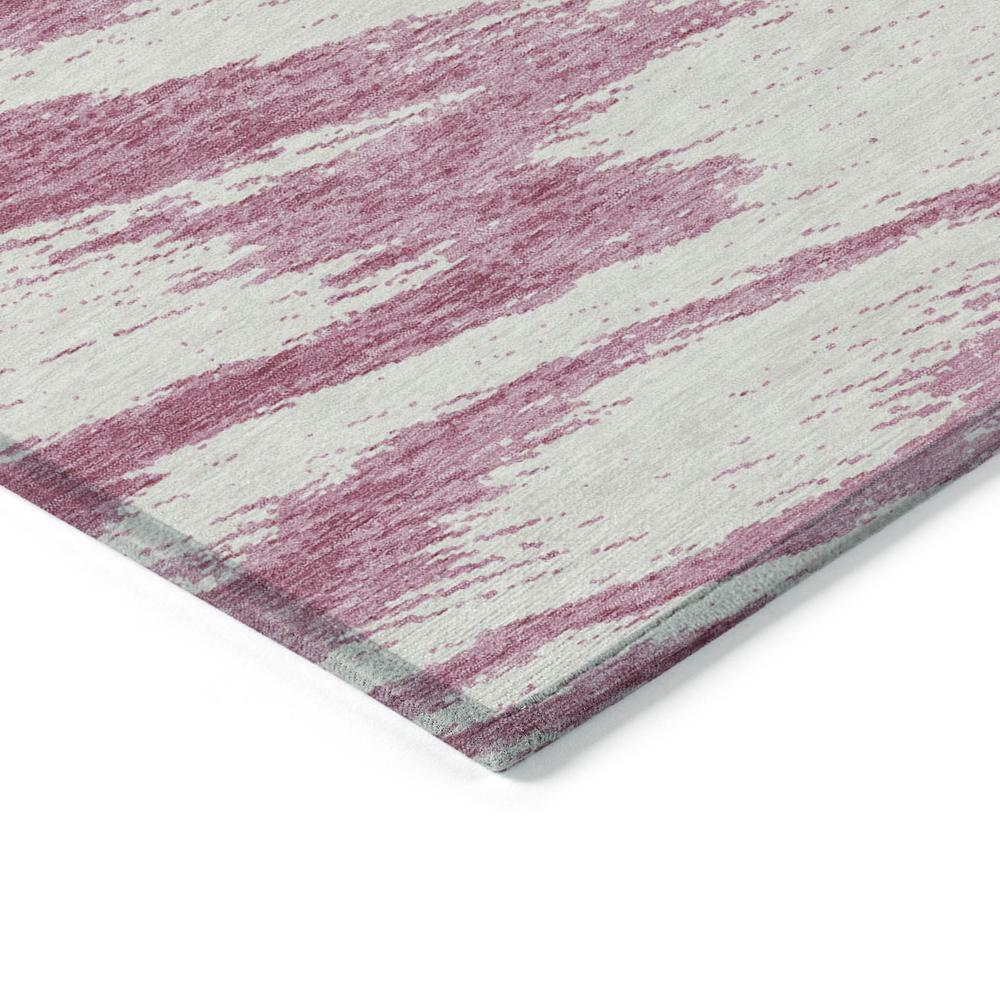 Start2Finish Chantille ACN876 pink rug with 10x14 feet size, showcasing soft fabric and intricate pattern on a neutral floor.
