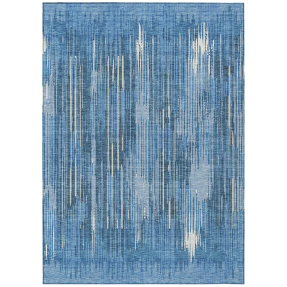 Start2Finish Chantille ACN893 blue 9x12 rug with intricate pattern and soft texture, perfect for living room or bedroom decor.