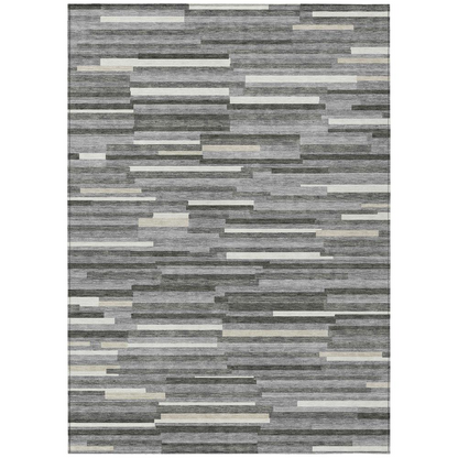 Gray Chantille ACN894 9x12 rug by Start2Finish featuring a soft, plush texture and elegant pattern for living room decor.