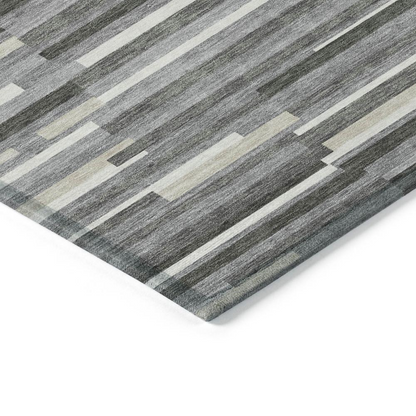 Start2Finish Chantille ACN894 gray rug, 9x12 feet, with soft textured fabric and subtle pattern, perfect for living rooms or bedrooms.