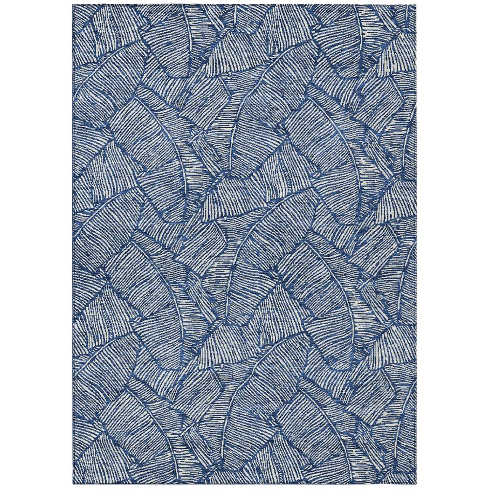 Start2Finish Chantille ACN913 blue 5x7.5 rug with intricate pattern, soft texture, and vibrant color for living room or bedroom decor.