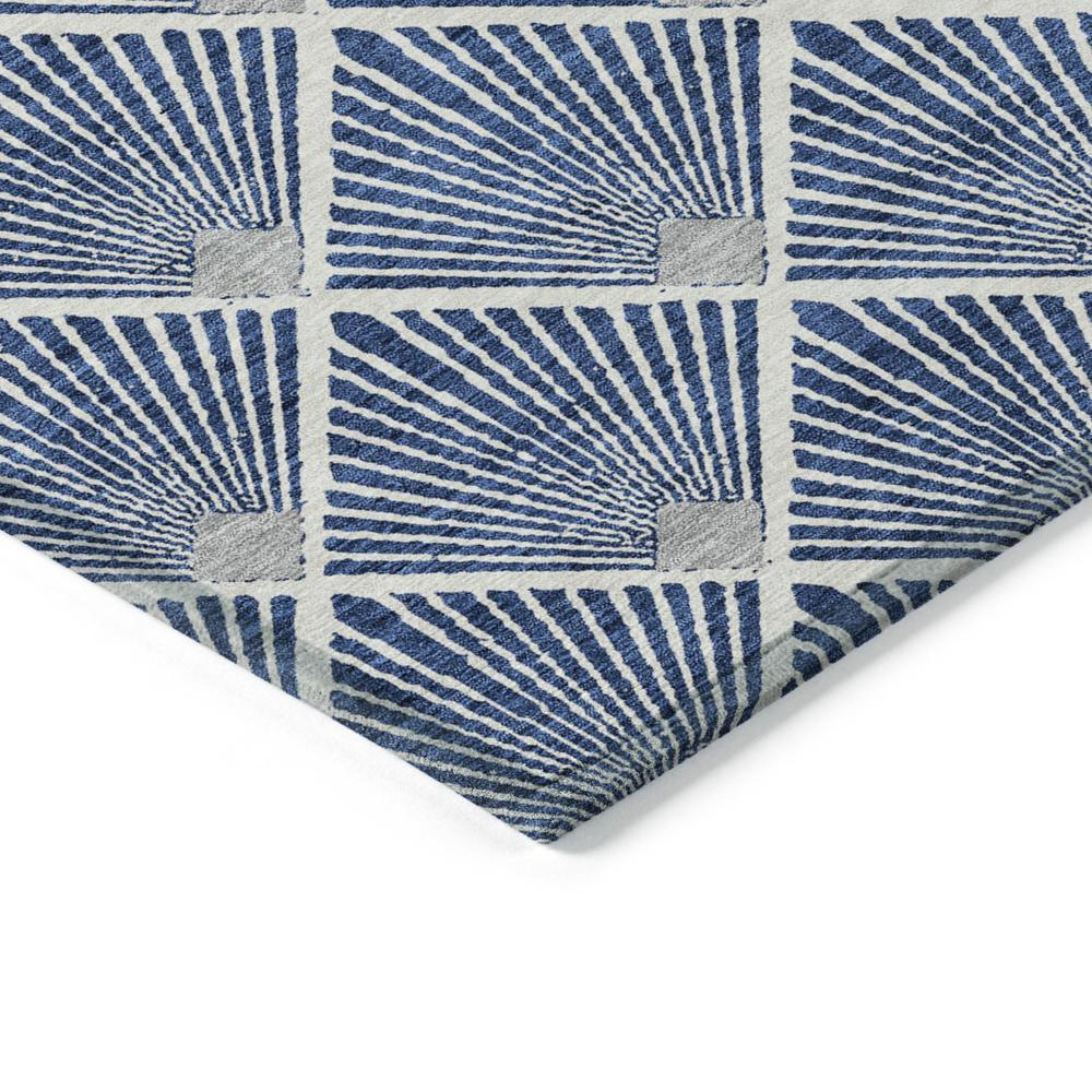 Start2Finish Chantille ACN914 blue 9x12 rug with intricate pattern, soft texture, ideal for living rooms or bedrooms.