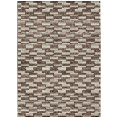 Start2Finish Chantille ACN918 brown 8x10 rug with intricate pattern, soft texture, and decorative design for living room or bedroom.