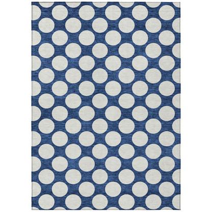 Start2Finish Chantille ACN921 blue 8x10 rug with intricate pattern, soft texture, and vibrant color for elegant home decor.