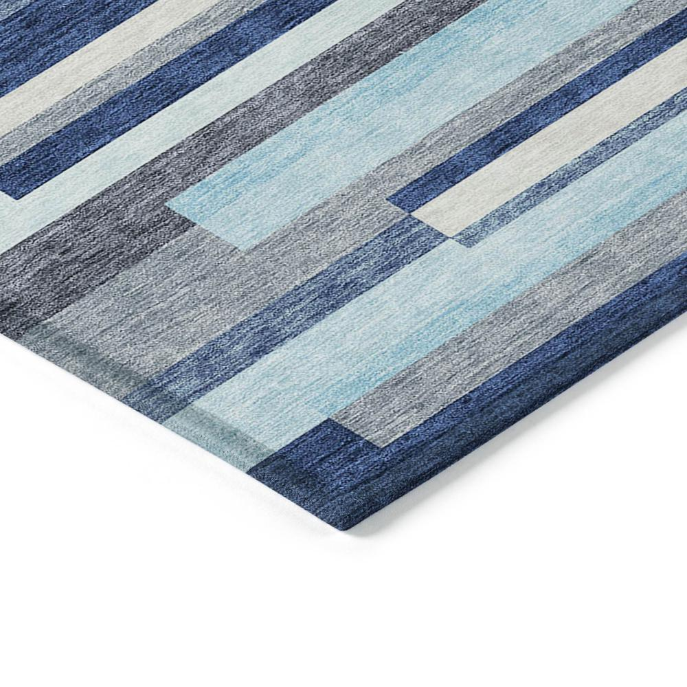 Start2Finish Chantille ACN956 blue 8x10 rug with intricate pattern, plush texture, and vibrant color displayed in the image.