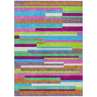Start2Finish Chantille ACN956 purple 10x14 rug with intricate pattern, soft texture, perfect for living room or bedroom decor.