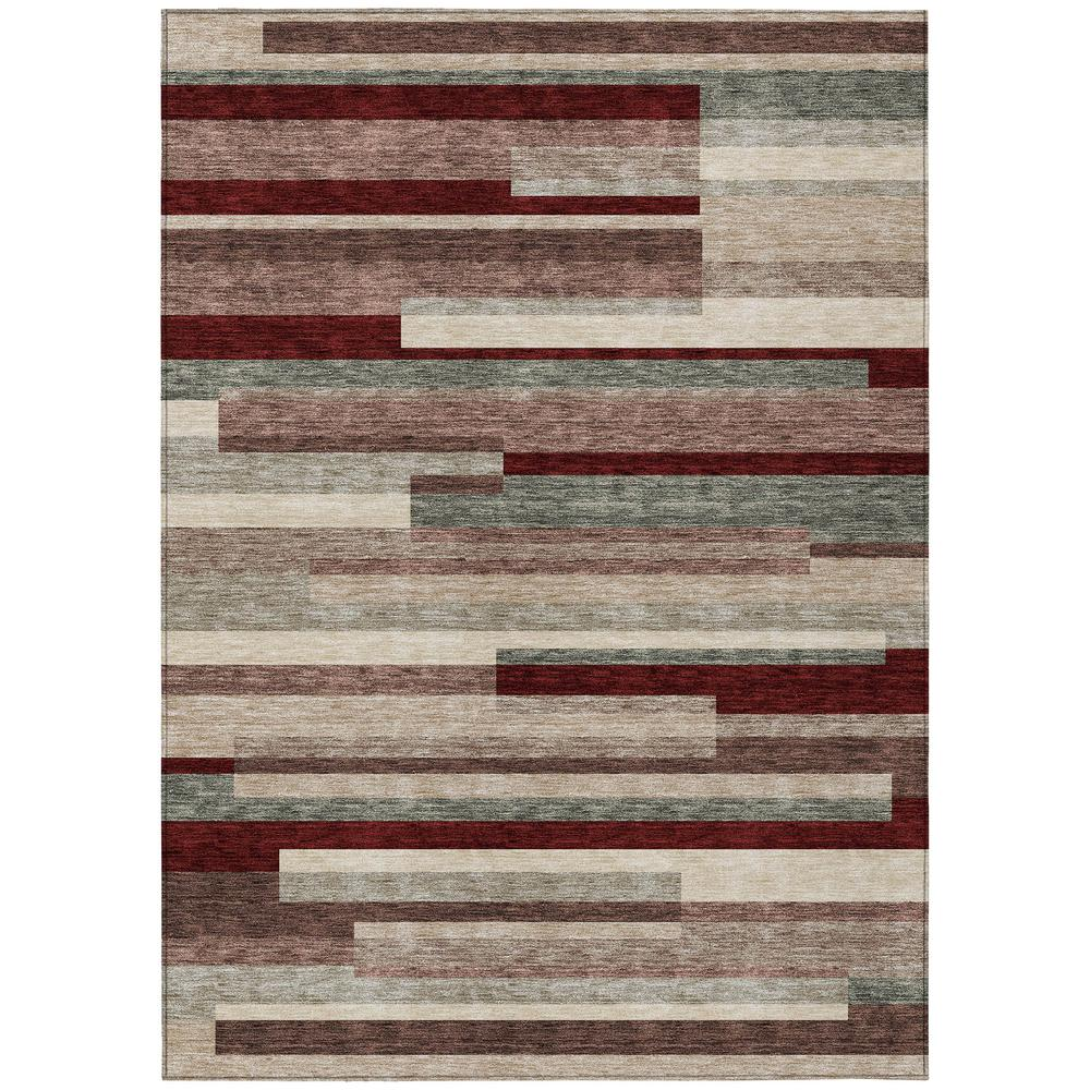 Start2Finish Chantille ACN956 red 8x10 rug featuring intricate pattern and plush texture for stylish room decor.
