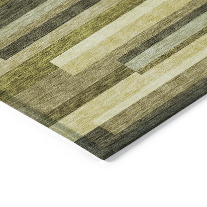 Start2Finish Chantille ACN956 green 8x10 rug with intricate pattern, soft texture, and vibrant color for living room or bedroom decor.