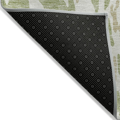 Start2Finish Chantille ACN957 green 9x12 rug with intricate pattern and plush texture, ideal for living room or bedroom decor.