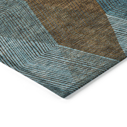 Start2Finish Chantille ACN962 teal 9x12 rug with intricate pattern and soft texture, perfect for living room or bedroom decor.